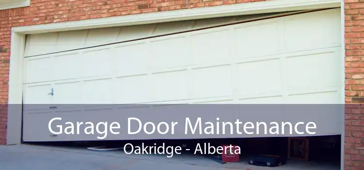 Garage Door Maintenance Oakridge - Alberta