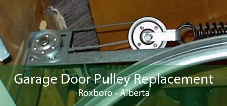 Garage Door Pulley Replacement Roxboro - Alberta
