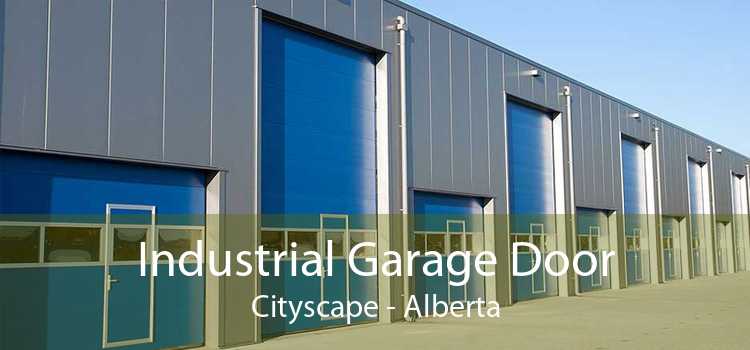 Industrial Garage Door Cityscape - Alberta