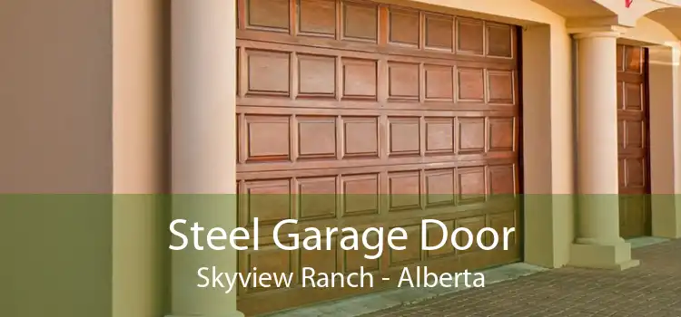Steel Garage Door Skyview Ranch - Alberta