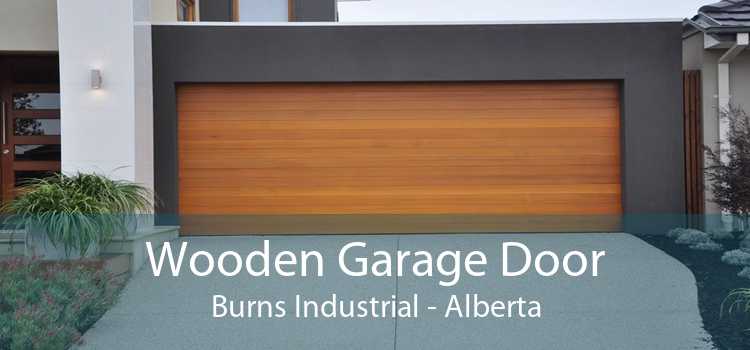 Wooden Garage Door Burns Industrial - Alberta