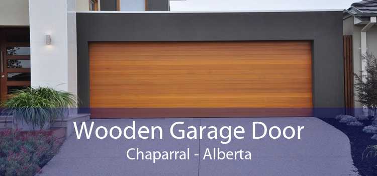 Wooden Garage Door Chaparral - Alberta