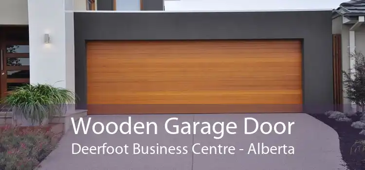 Wooden Garage Door Deerfoot Business Centre - Alberta