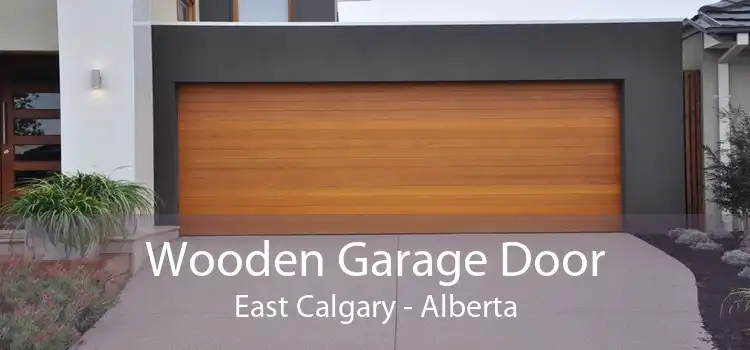 Wooden Garage Door East Calgary - Alberta