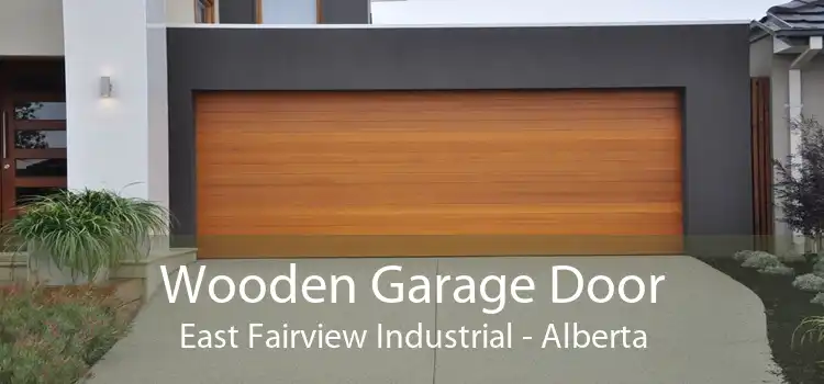 Wooden Garage Door East Fairview Industrial - Alberta