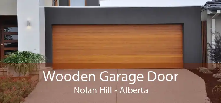 Wooden Garage Door Nolan Hill - Alberta