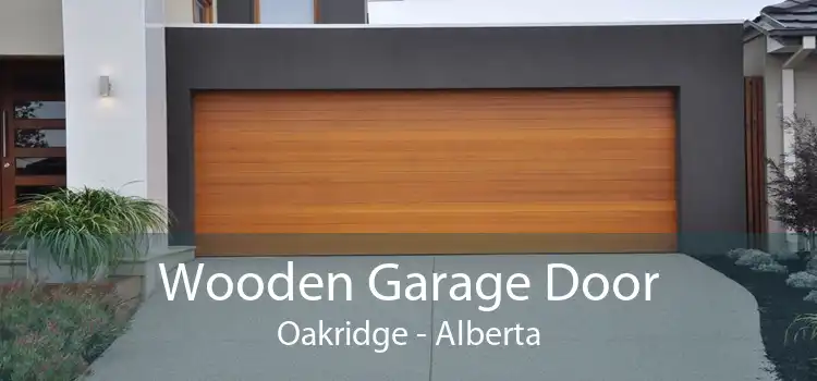 Wooden Garage Door Oakridge - Alberta