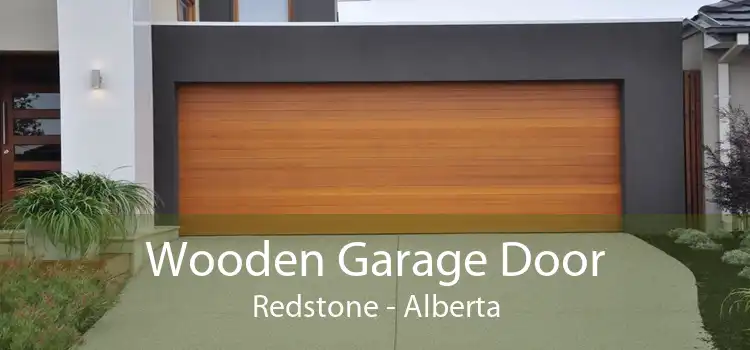 Wooden Garage Door Redstone - Alberta