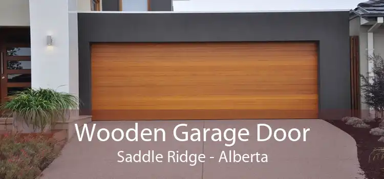 Wooden Garage Door Saddle Ridge - Alberta