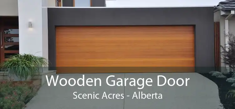 Wooden Garage Door Scenic Acres - Alberta