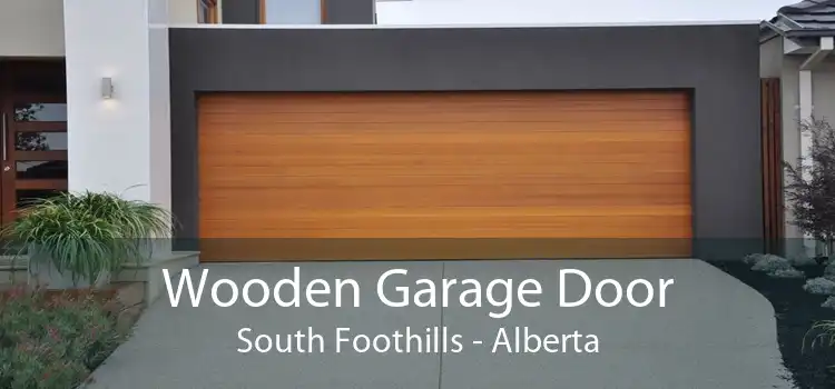 Wooden Garage Door South Foothills - Alberta