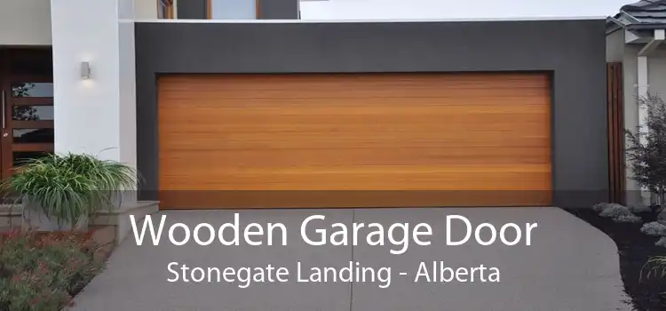 Wooden Garage Door Stonegate Landing - Alberta