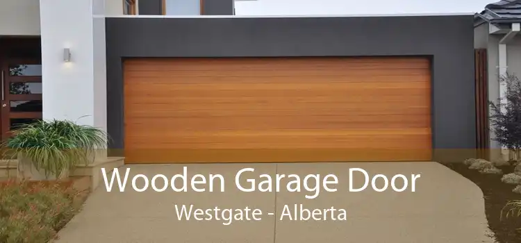 Wooden Garage Door Westgate - Alberta