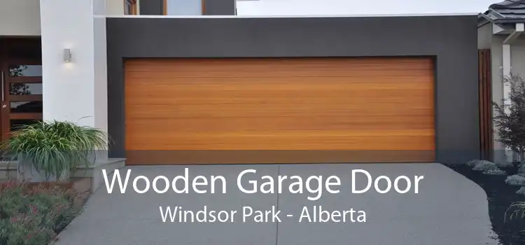 Wooden Garage Door Windsor Park - Alberta